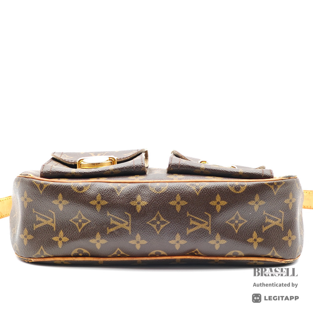 LOUIS VUITTON Hudson GM Monogram Canvas Brown Shoulder Bag 【ImportFeeFREE】
