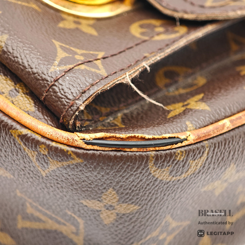 LOUIS VUITTON Hudson GM Monogram Canvas Brown Shoulder Bag 【ImportFeeFREE】