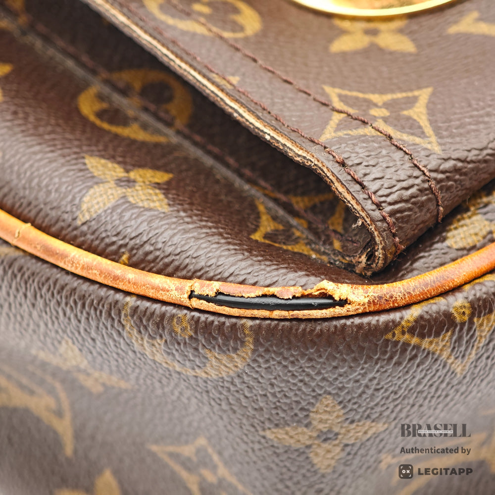 LOUIS VUITTON Hudson GM Monogram Canvas Brown Shoulder Bag 【ImportFeeFREE】