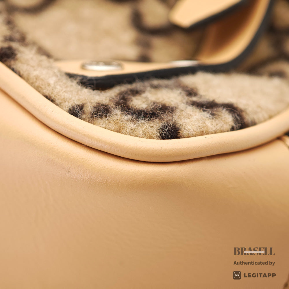GUCCI GG Wool Backpack Gray Wool Backpack 【ImportFeeFREE】