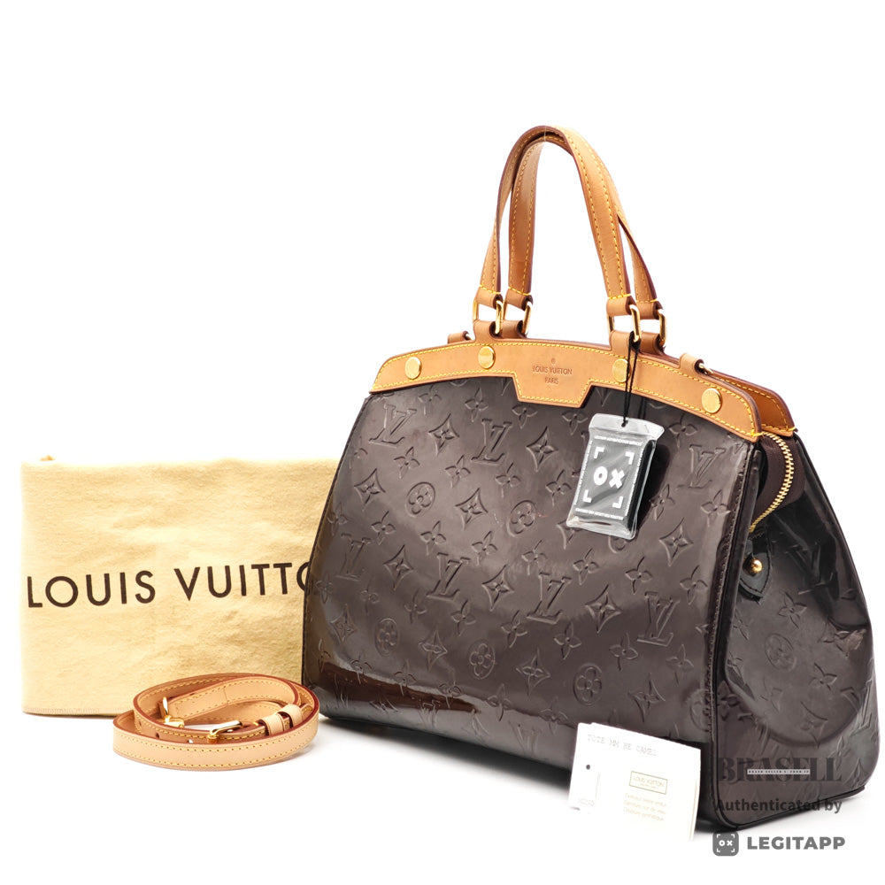 LOUIS VUITTON Brea MM Monogram Vernis Patent Leather Hand Bag 【ImportFeeFREE】