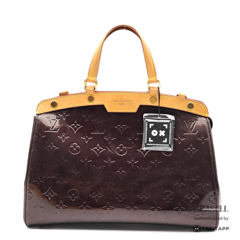 LOUIS VUITTON Brea MM Monogram Vernis Patent Leather Hand Bag 【ImportFeeFREE】