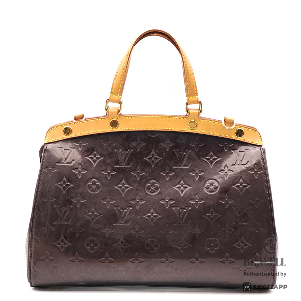 LOUIS VUITTON Brea MM Monogram Vernis Patent Leather Hand Bag 【ImportFeeFREE】
