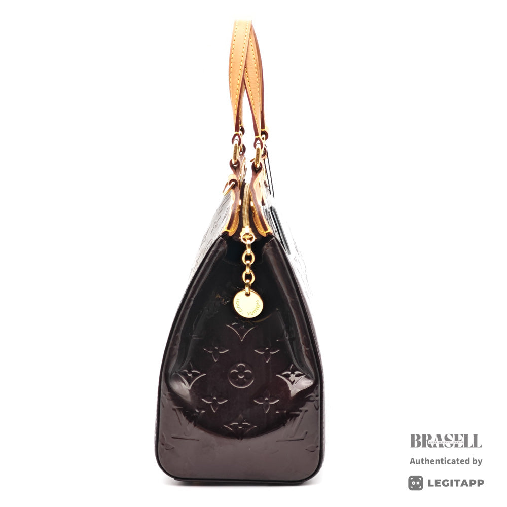 LOUIS VUITTON Brea MM Monogram Vernis Patent Leather Hand Bag 【ImportFeeFREE】