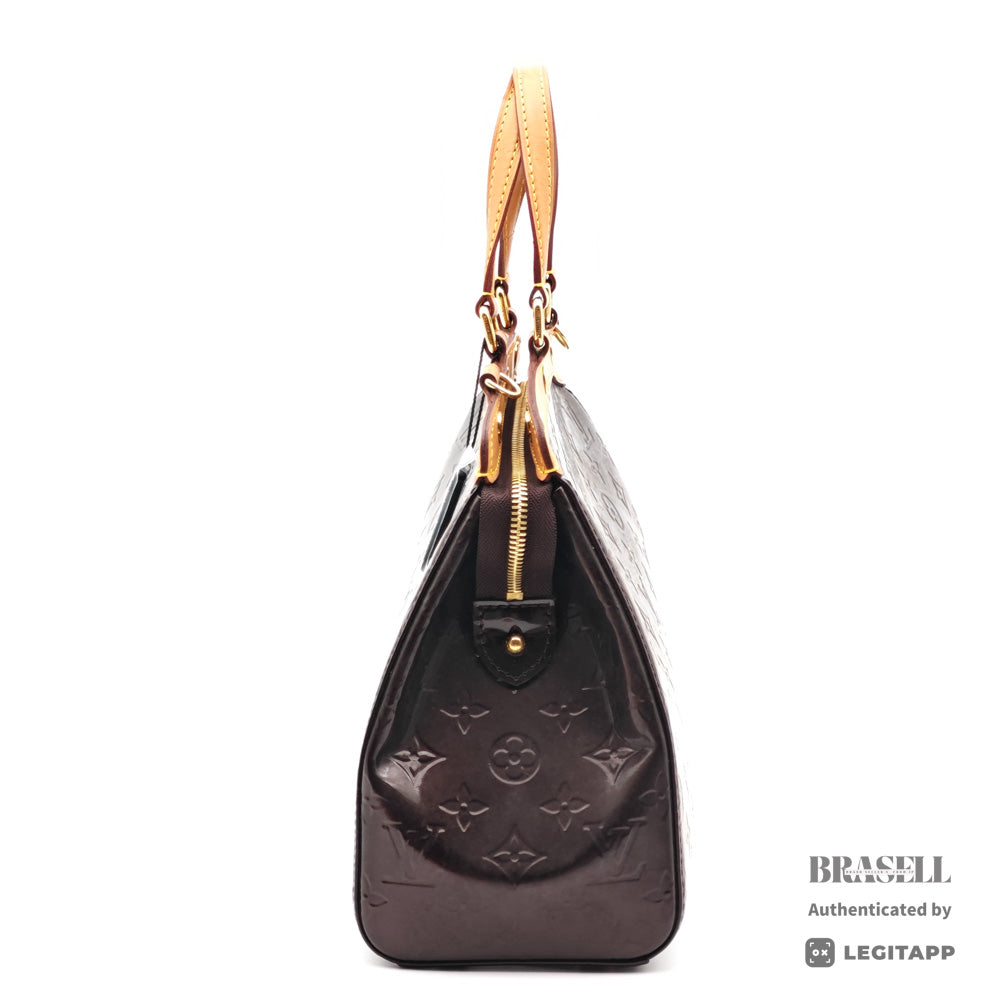 LOUIS VUITTON Brea MM Monogram Vernis Patent Leather Hand Bag 【ImportFeeFREE】