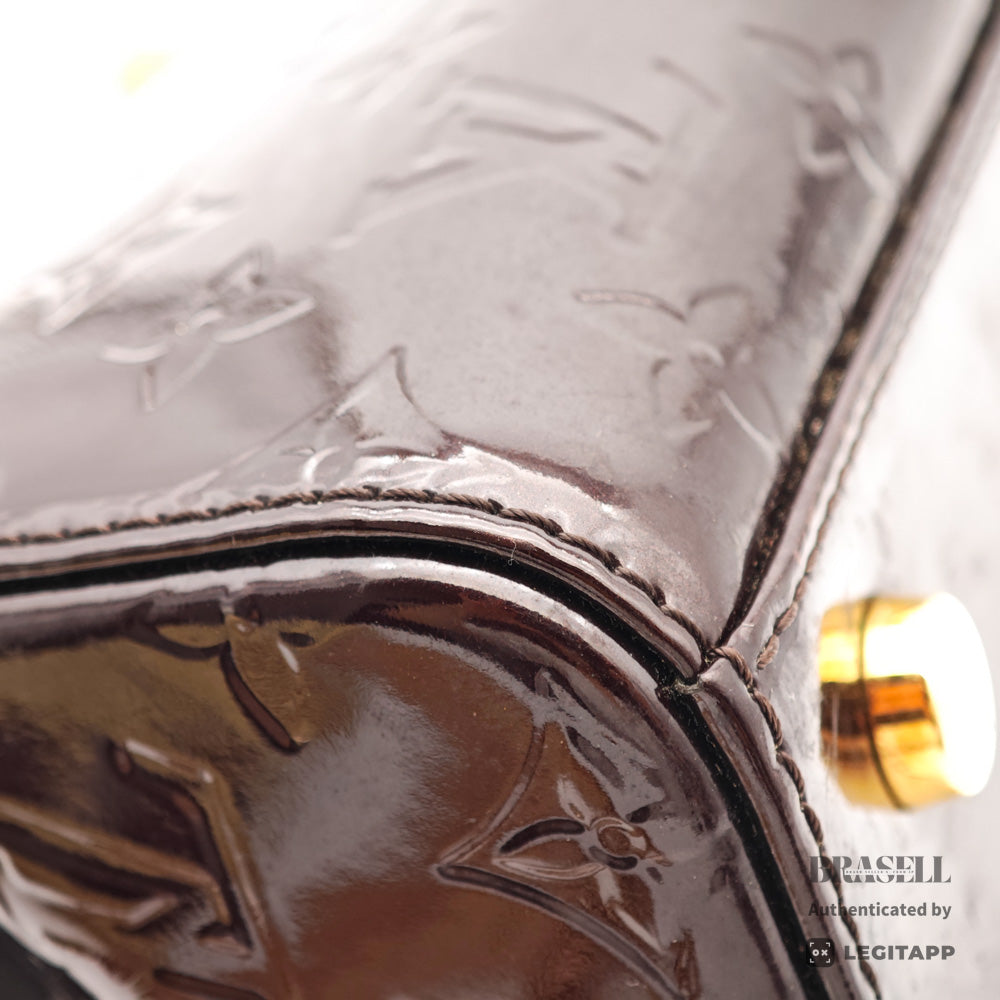 LOUIS VUITTON Brea MM Monogram Vernis Patent Leather Hand Bag 【ImportFeeFREE】