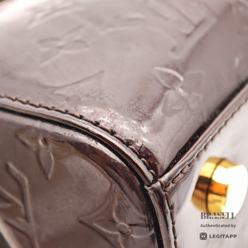 LOUIS VUITTON Brea MM Monogram Vernis Patent Leather Hand Bag 【ImportFeeFREE】