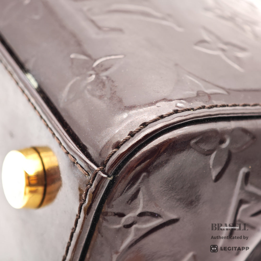 LOUIS VUITTON Brea MM Monogram Vernis Patent Leather Hand Bag 【ImportFeeFREE】