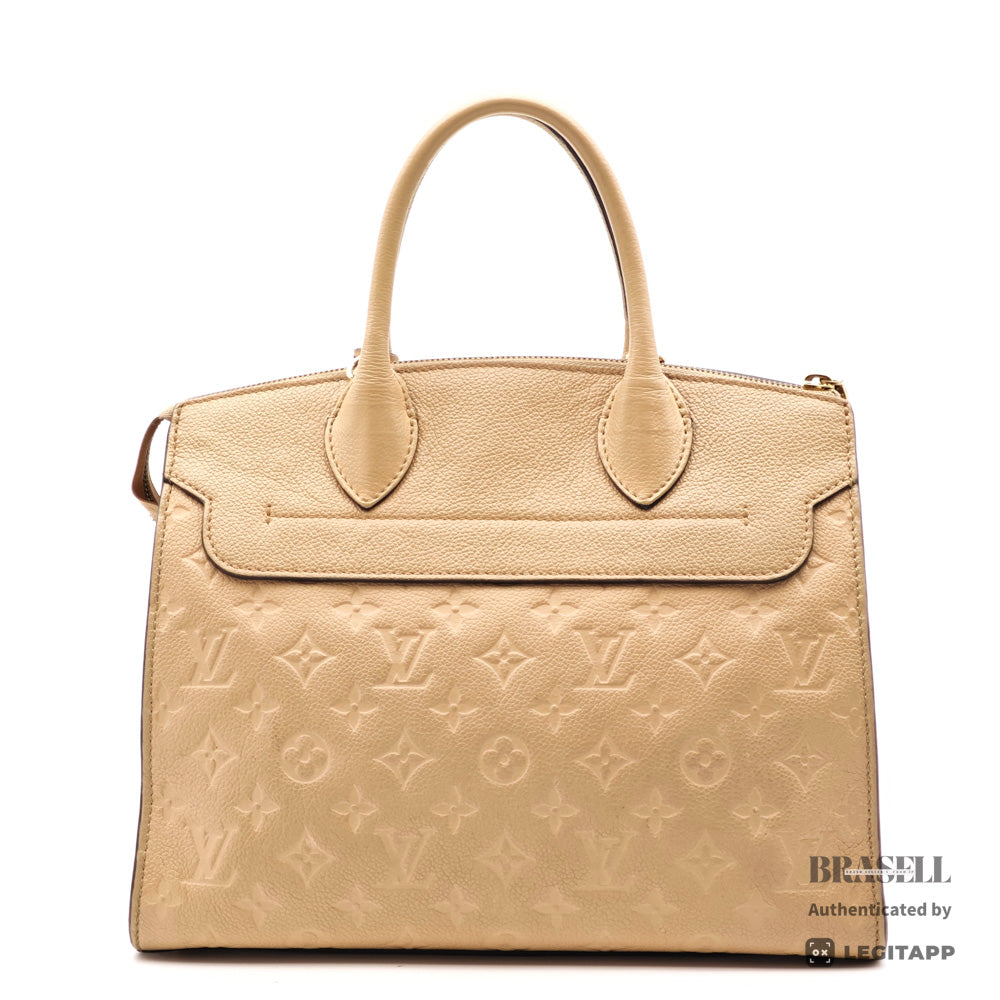 LOUIS VUITTON PontNeuf MMEmpreinte Leather Beige HandBag M41750【ImportFeeFREE】