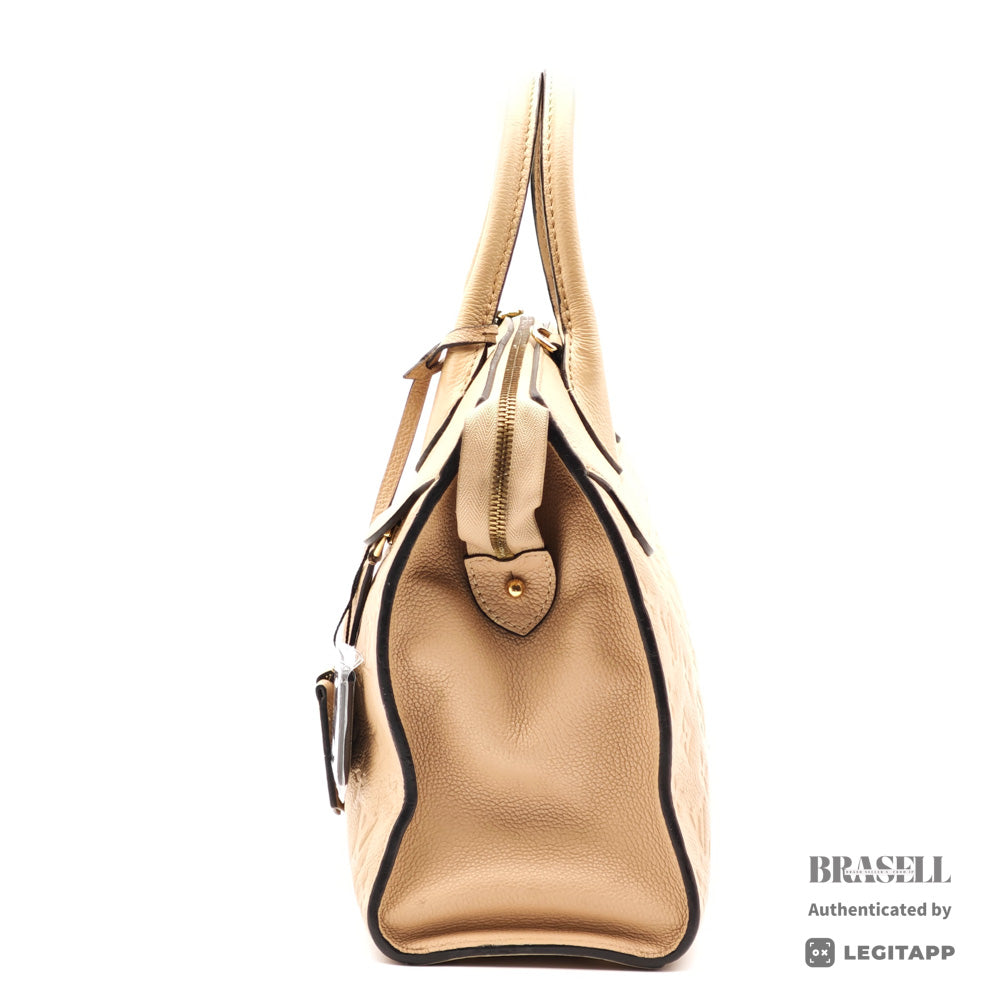 LOUIS VUITTON PontNeuf MMEmpreinte Leather Beige HandBag M41750【ImportFeeFREE】