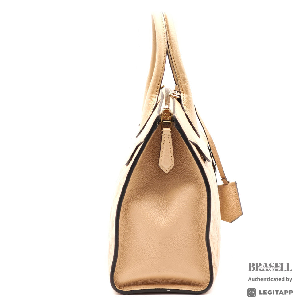 LOUIS VUITTON PontNeuf MMEmpreinte Leather Beige HandBag M41750【ImportFeeFREE】