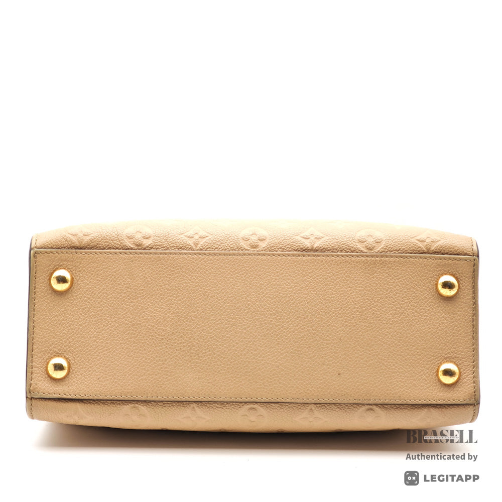 LOUIS VUITTON PontNeuf MMEmpreinte Leather Beige HandBag M41750【ImportFeeFREE】