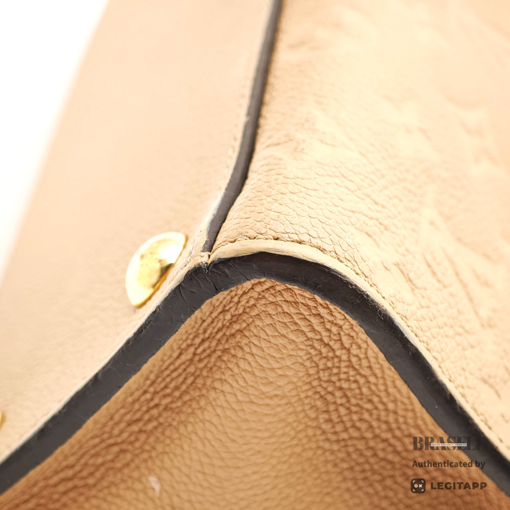 LOUIS VUITTON PontNeuf MMEmpreinte Leather Beige HandBag M41750【ImportFeeFREE】