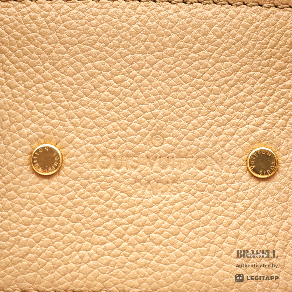 LOUIS VUITTON PontNeuf MMEmpreinte Leather Beige HandBag M41750【ImportFeeFREE】