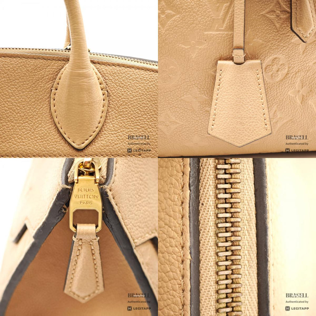 LOUIS VUITTON PontNeuf MMEmpreinte Leather Beige HandBag M41750【ImportFeeFREE】