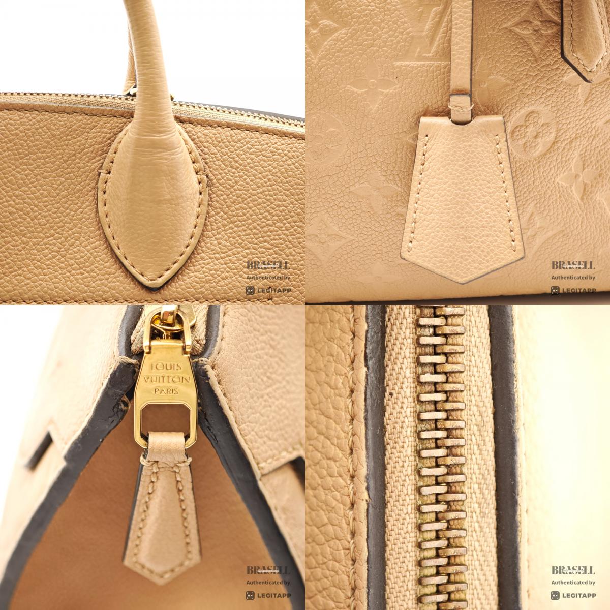 LOUIS VUITTON PontNeuf MMEmpreinte Leather Beige HandBag M41750【ImportFeeFREE】