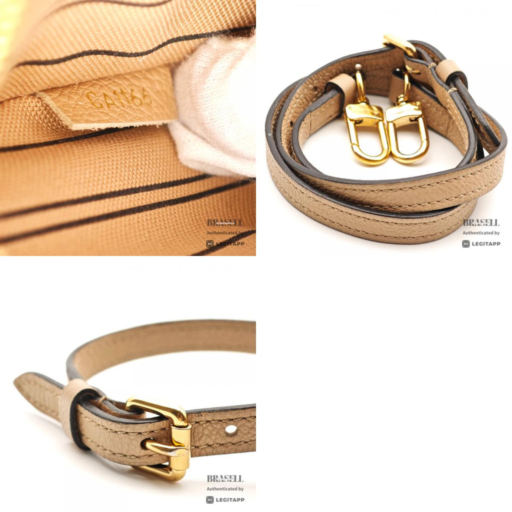 LOUIS VUITTON PontNeuf MMEmpreinte Leather Beige HandBag M41750【ImportFeeFREE】