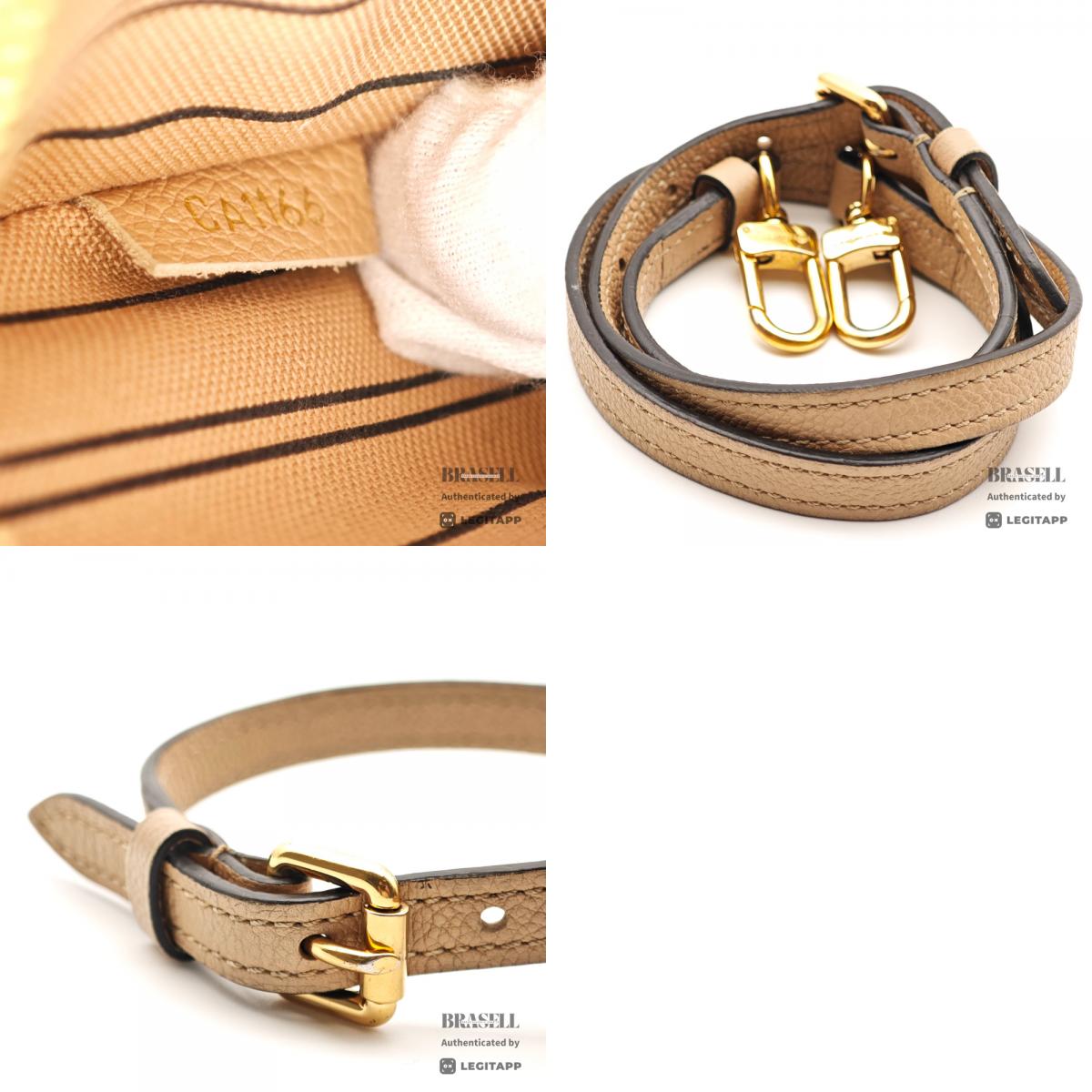 LOUIS VUITTON PontNeuf MMEmpreinte Leather Beige HandBag M41750【ImportFeeFREE】