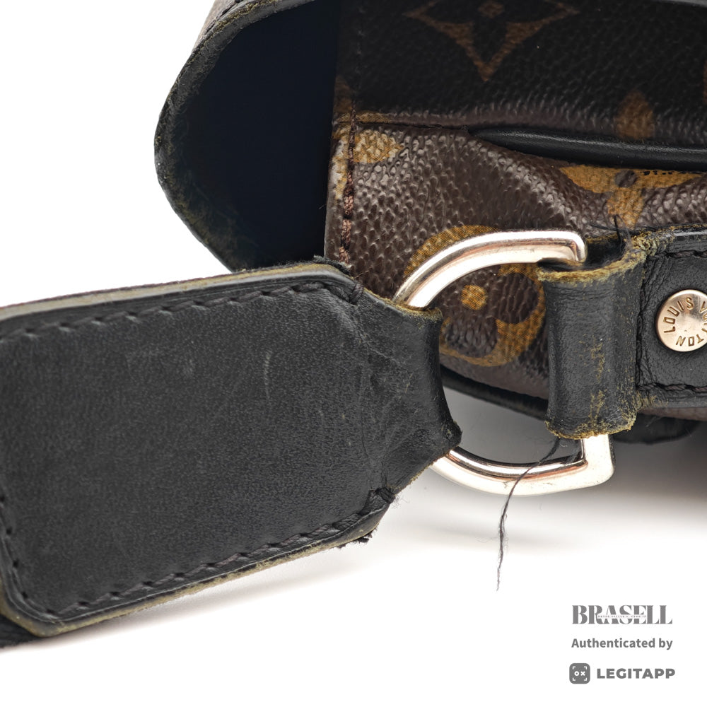 LOUIS VUITTON Bus MM Monogram Macassar Canvas Shoulder Bag M56715【ImportFeeFREE
