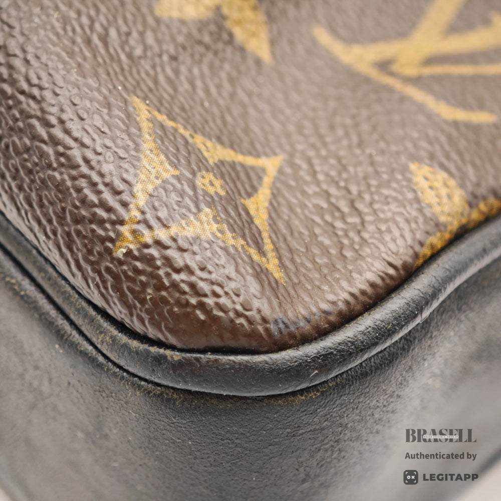 LOUIS VUITTON Bus MM Monogram Macassar Canvas Shoulder Bag M56715【ImportFeeFREE