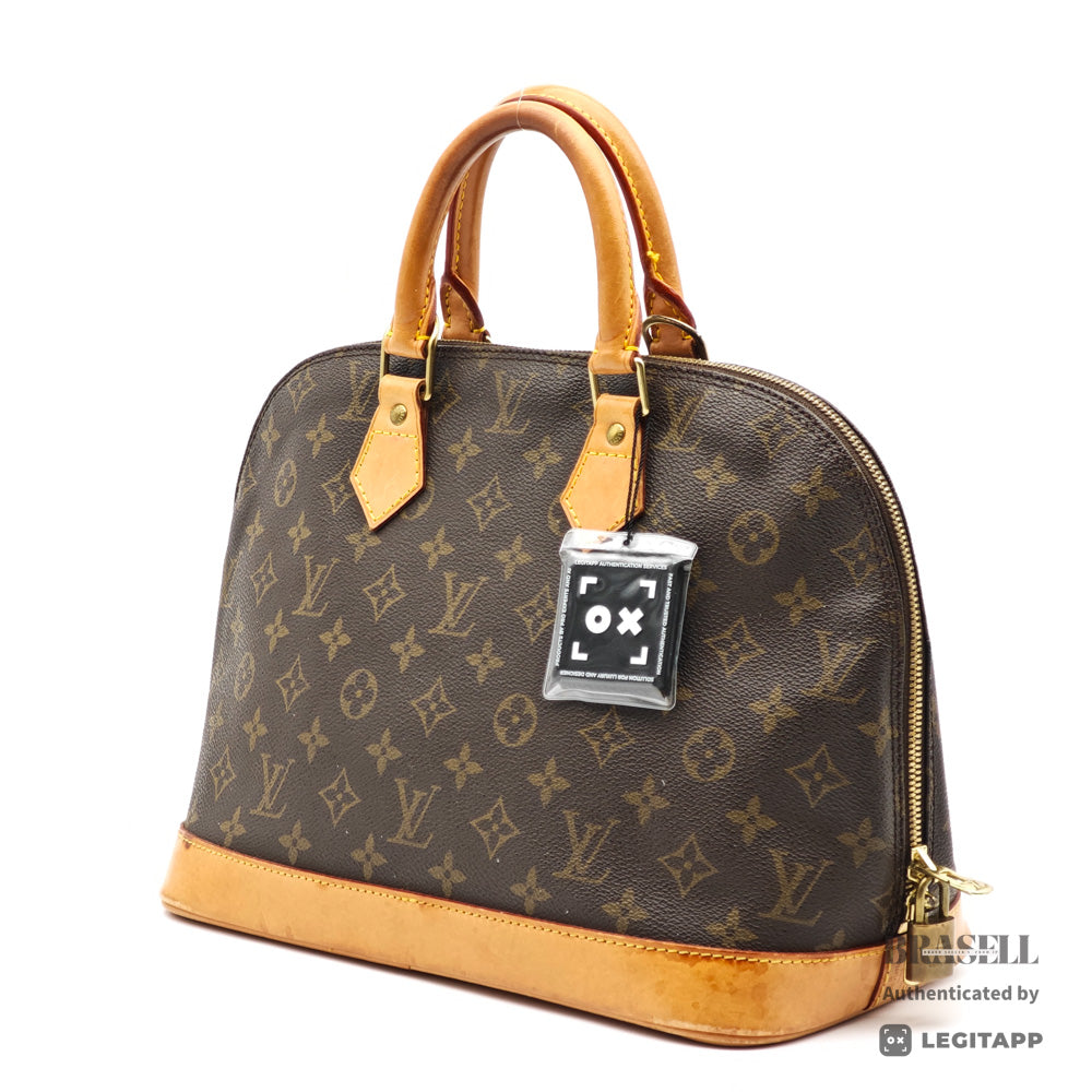 LOUIS VUITTON Alma PM Monogram Canvas Brown Hand Bag M51130 【ImportFeeFREE】
