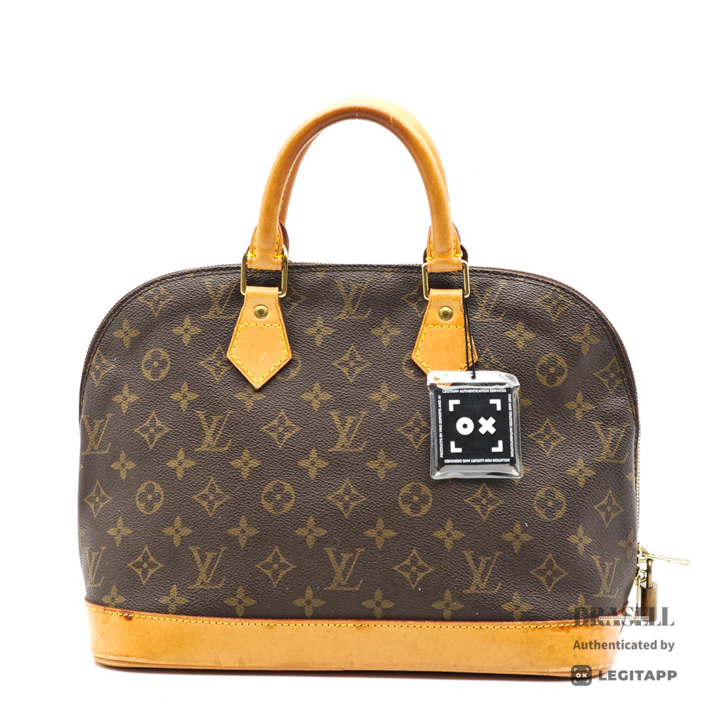 LOUIS VUITTON Alma PM Monogram Canvas Brown Hand Bag M51130 【ImportFeeFREE】