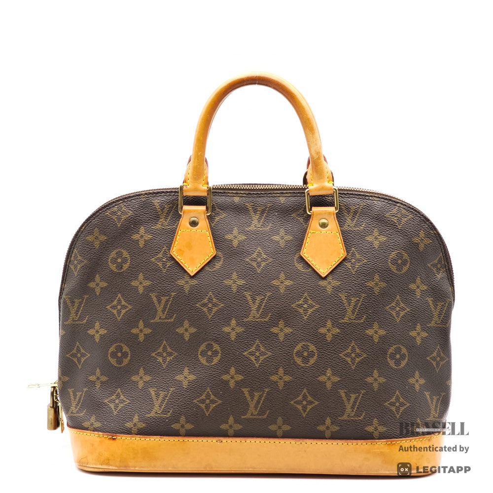 LOUIS VUITTON Alma PM Monogram Canvas Brown Hand Bag M51130 【ImportFeeFREE】