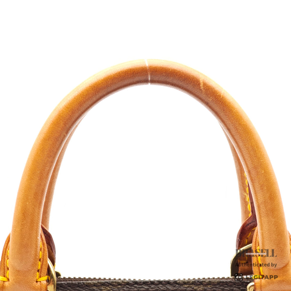LOUIS VUITTON Alma PM Monogram Canvas Brown Hand Bag M51130 【ImportFeeFREE】