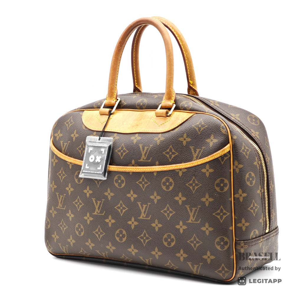LOUIS VUITTON Deauville Monogram Canvas Brown Hand Bag M47270 【ImportFeeFREE】
