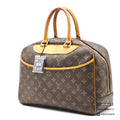 LOUIS VUITTON Deauville Monogram Canvas Brown Hand Bag M47270 【ImportFeeFREE】