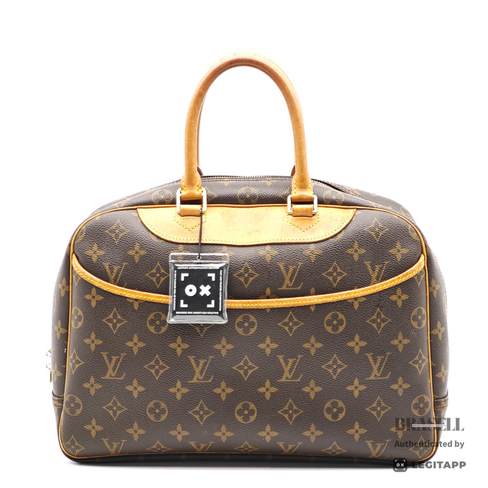 LOUIS VUITTON Deauville Monogram Canvas Brown Hand Bag M47270 【ImportFeeFREE】