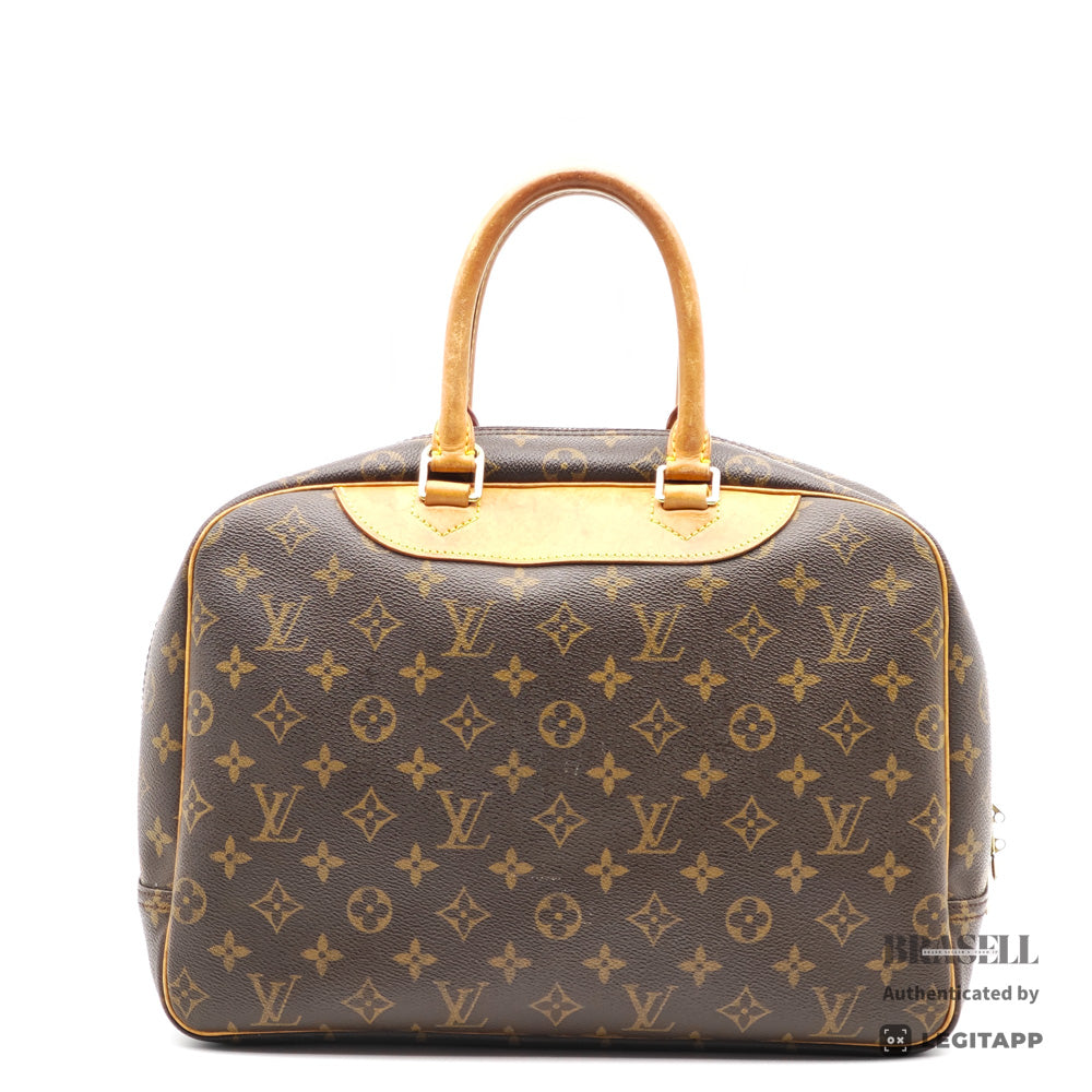 LOUIS VUITTON Deauville Monogram Canvas Brown Hand Bag M47270 【ImportFeeFREE】