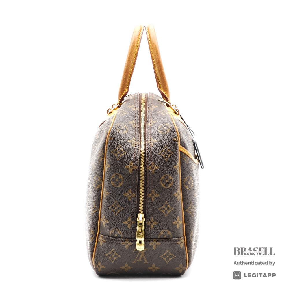 LOUIS VUITTON Deauville Monogram Canvas Brown Hand Bag M47270 【ImportFeeFREE】