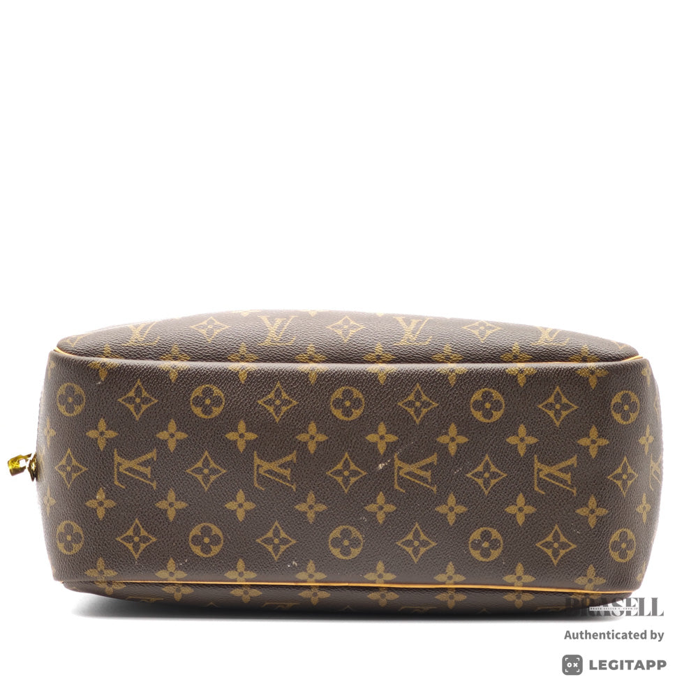 LOUIS VUITTON Deauville Monogram Canvas Brown Hand Bag M47270 【ImportFeeFREE】