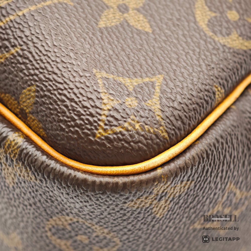 LOUIS VUITTON Deauville Monogram Canvas Brown Hand Bag M47270 【ImportFeeFREE】