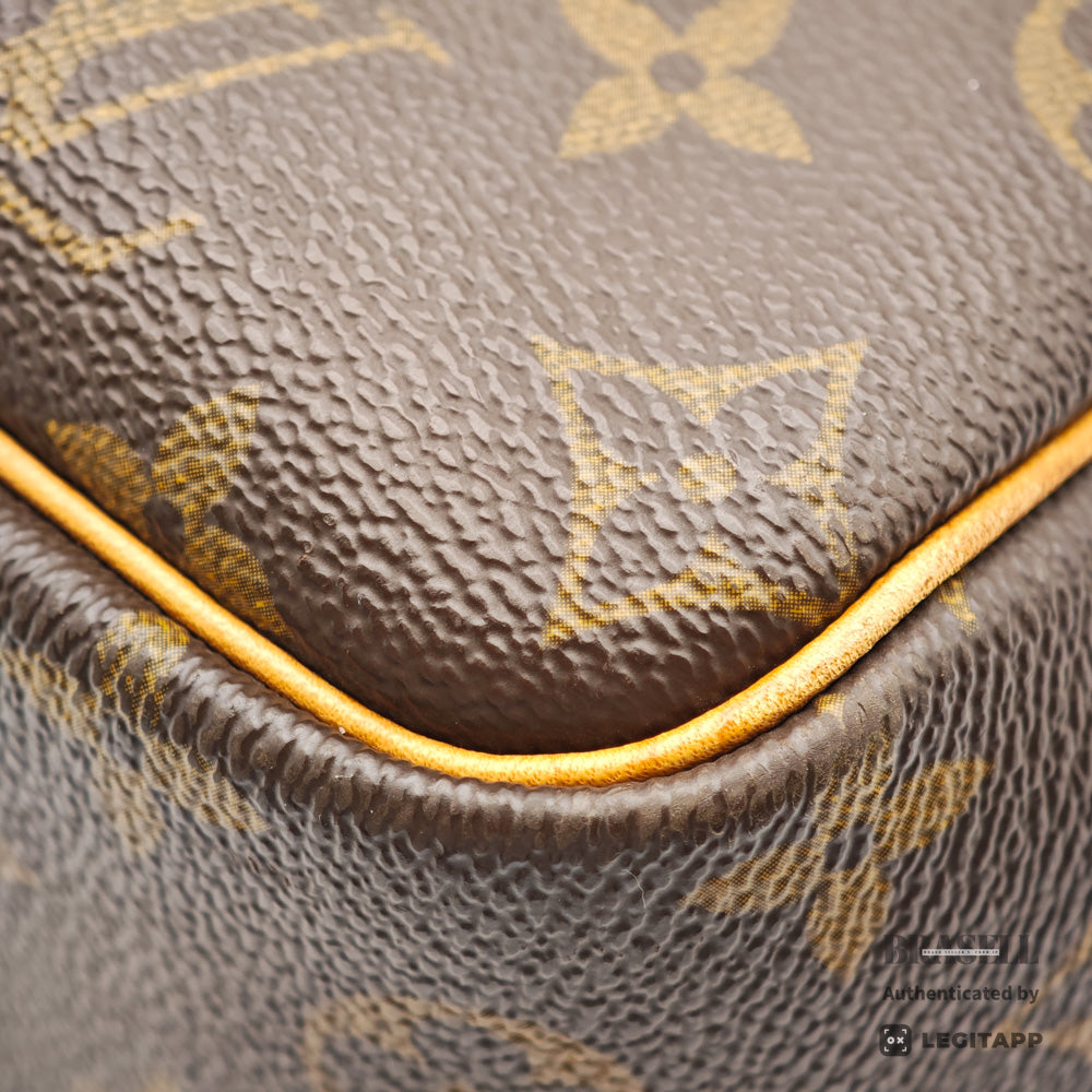 LOUIS VUITTON Deauville Monogram Canvas Brown Hand Bag M47270 【ImportFeeFREE】