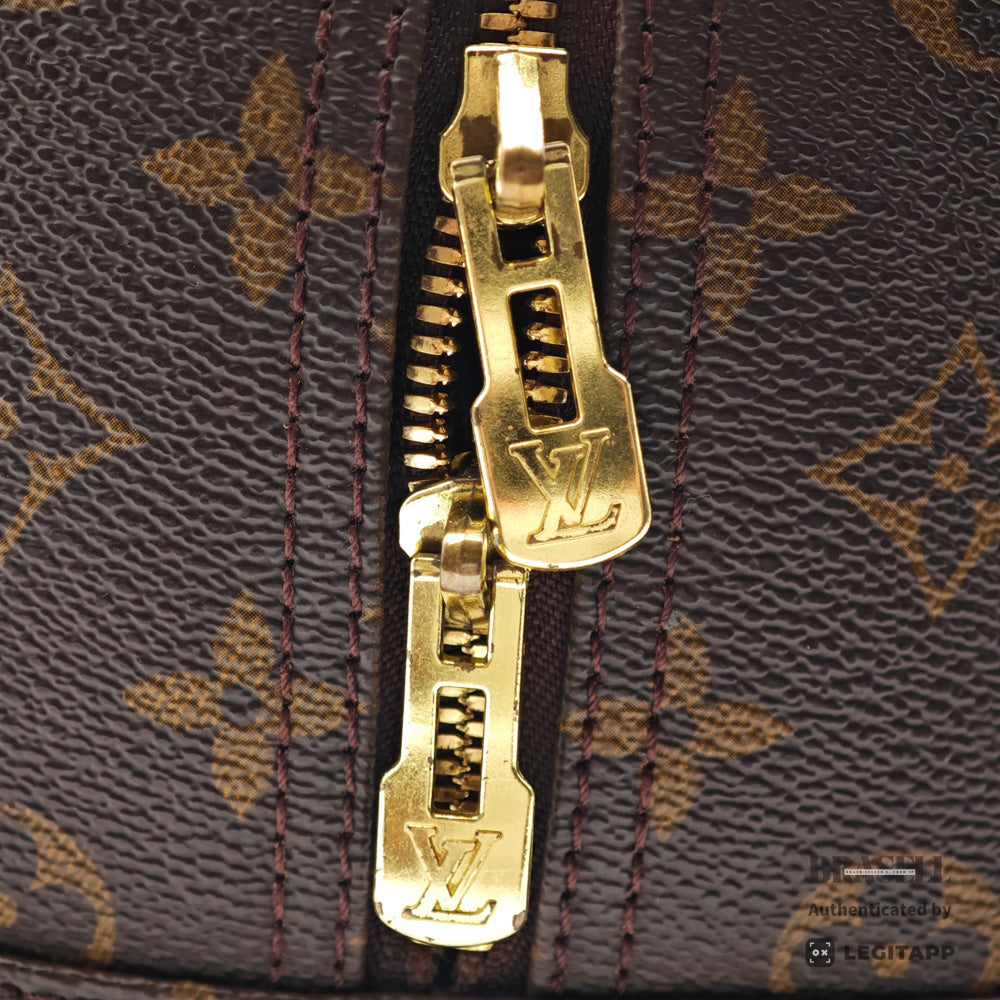 LOUIS VUITTON Deauville Monogram Canvas Brown Hand Bag M47270 【ImportFeeFREE】