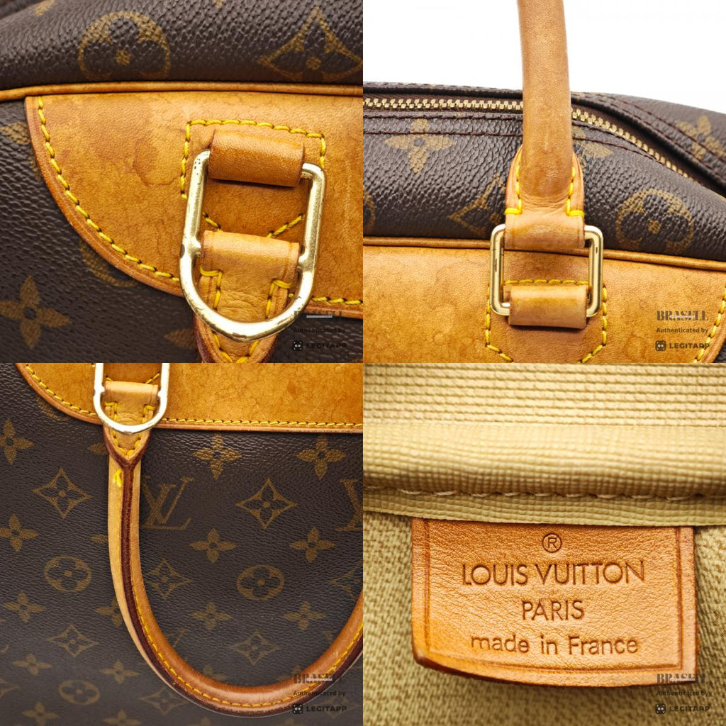 LOUIS VUITTON Deauville Monogram Canvas Brown Hand Bag M47270 【ImportFeeFREE】