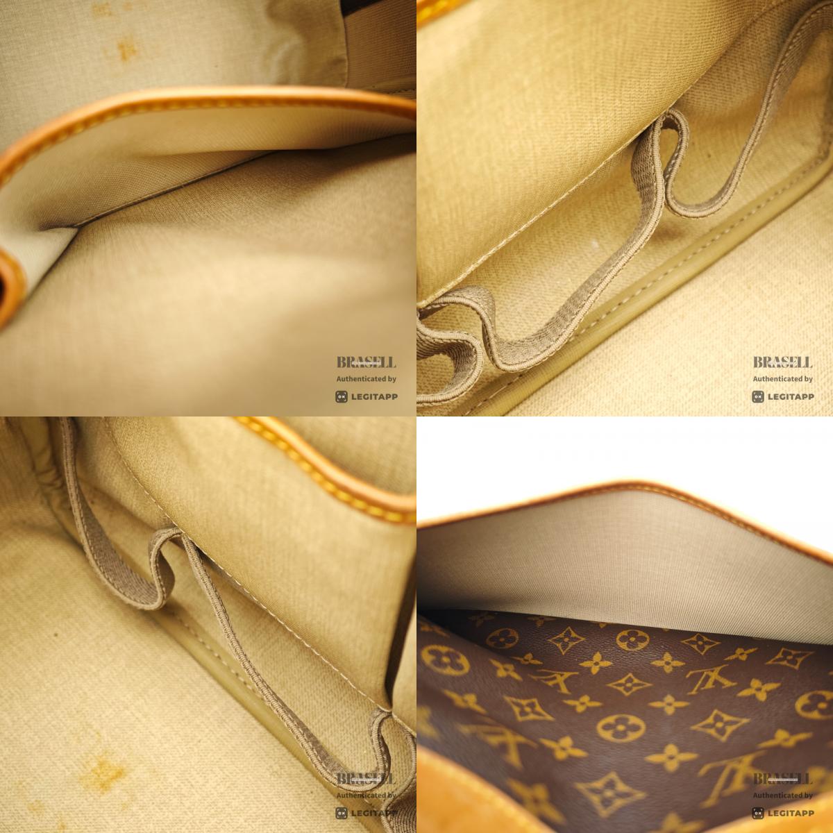 LOUIS VUITTON Deauville Monogram Canvas Brown Hand Bag M47270 【ImportFeeFREE】