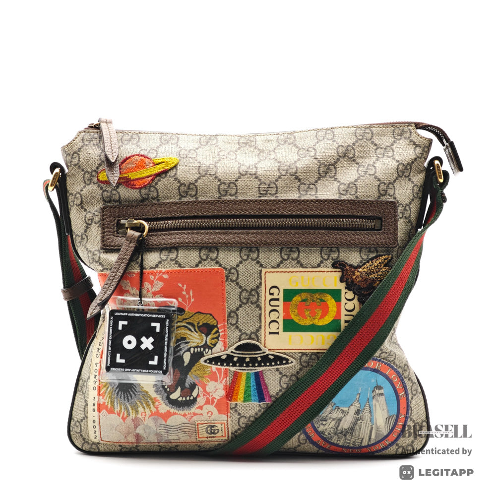 GUCCI 406408 562600 Shoulder Bag Canvas Unisex