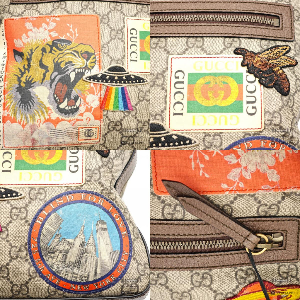 GUCCI 406408 562600 Shoulder Bag Canvas Unisex