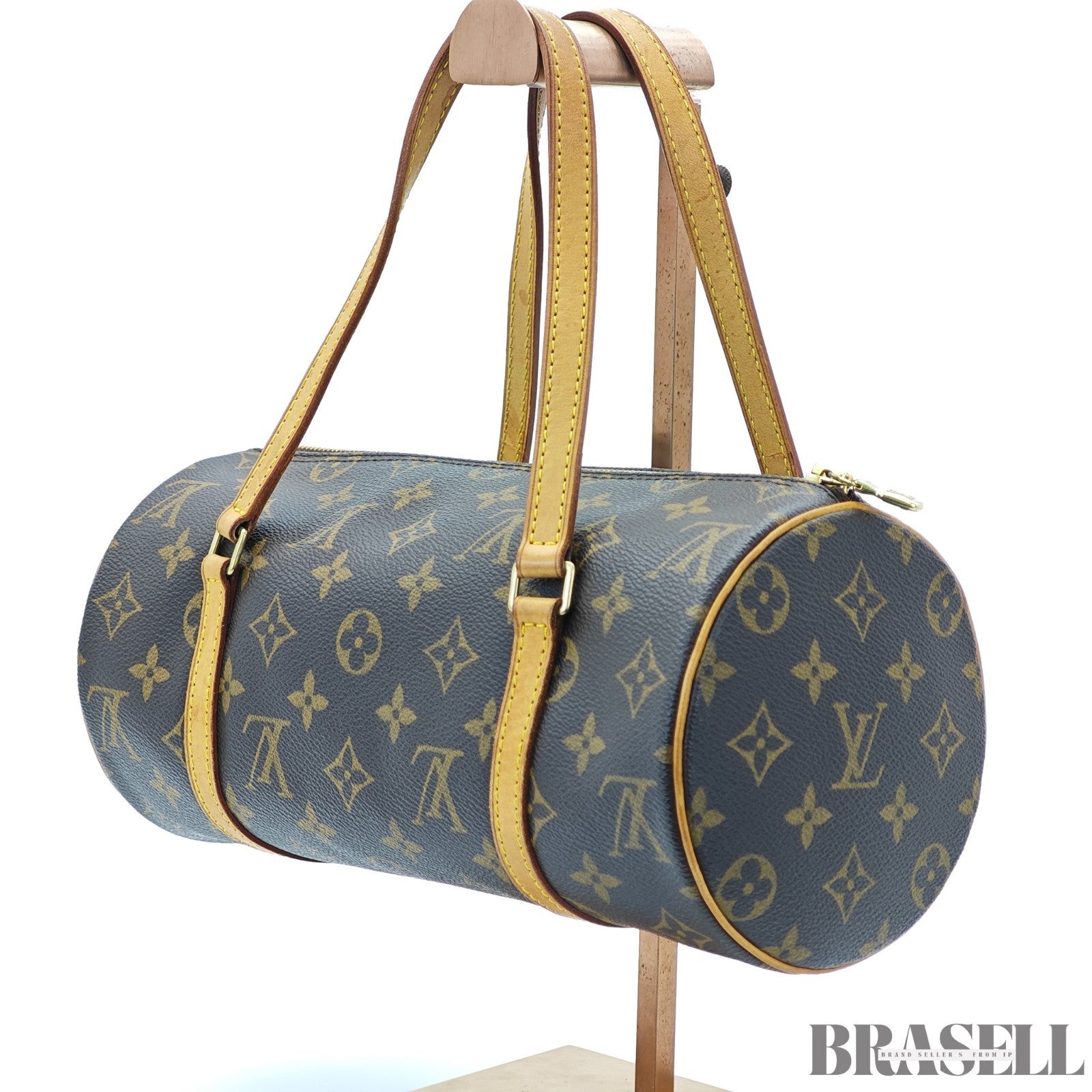 LOUIS VUITTON Papillon 26 Handbag M51386 PVC Coated Canvas & Leather Brown