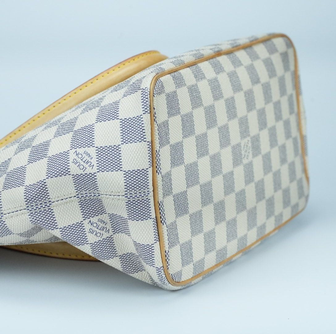 LOUIS VUITTON Damier Azur Saleya PM N51186