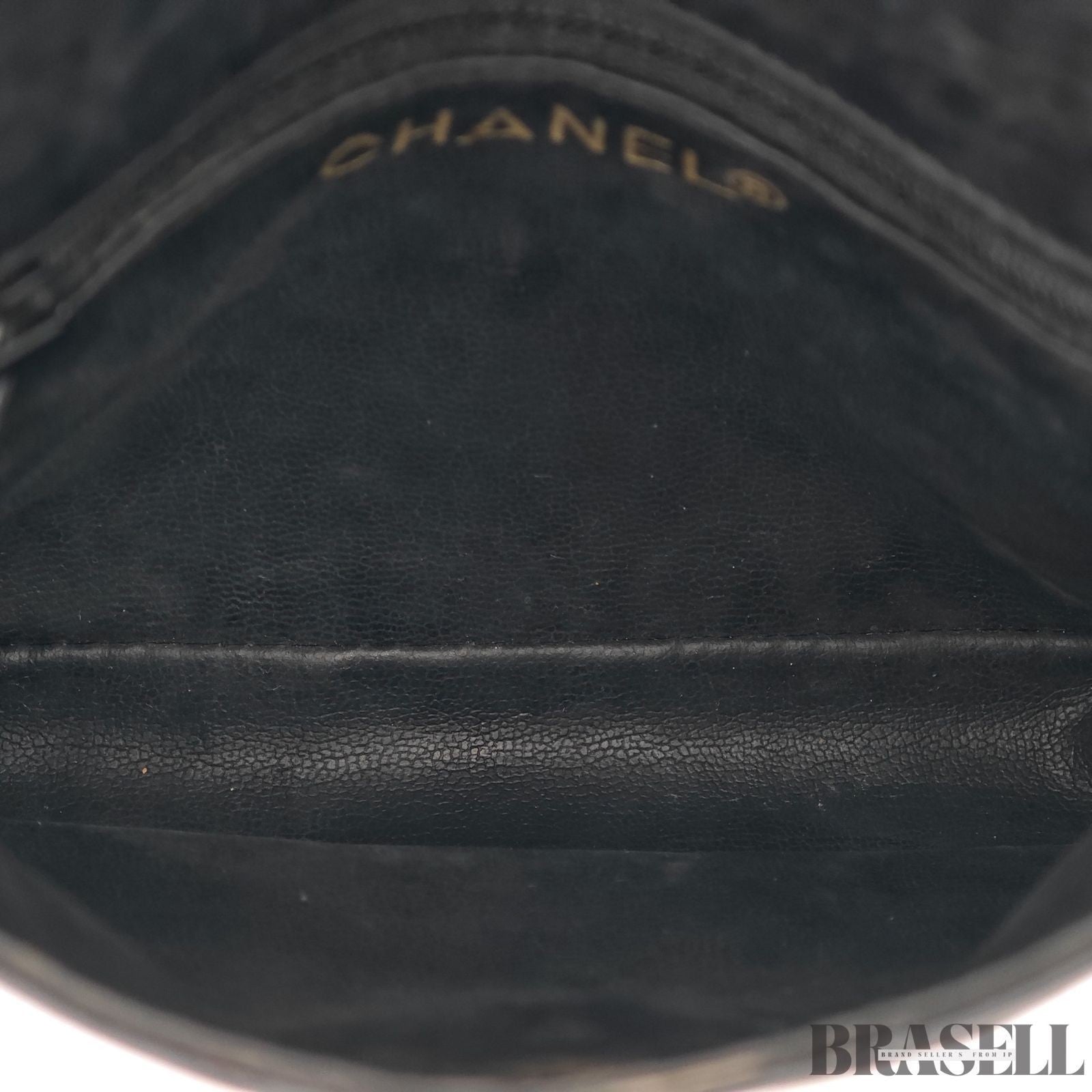 CHANEL Belt Bag Black Leather Gold Turnlock CC Logo Chain Waist Pouch Quilting