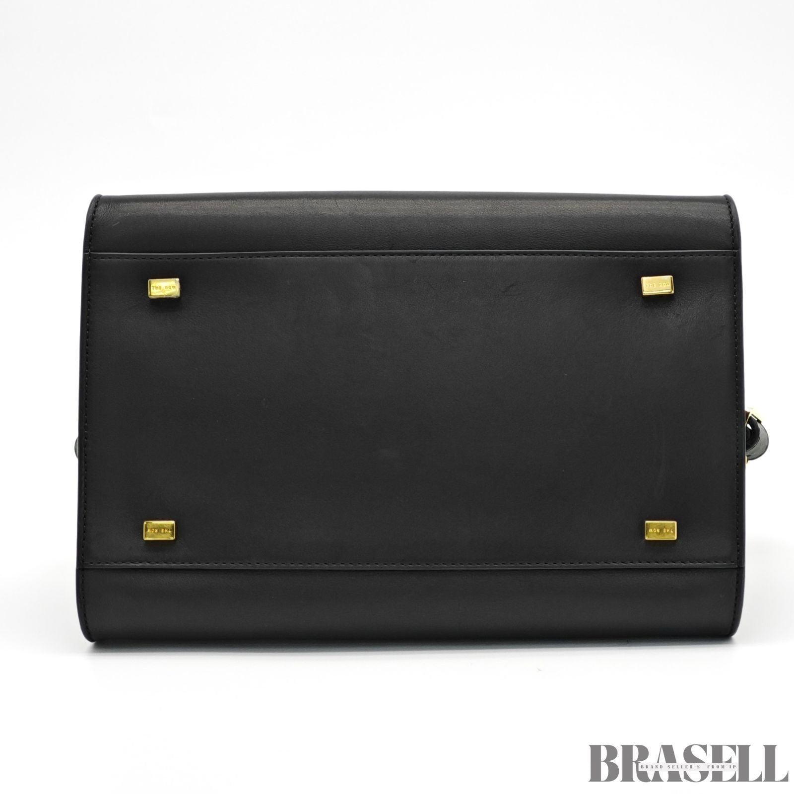 The Row Margaux 10 Bag Handbag Black Leather Woman w/ Shoulder Strap