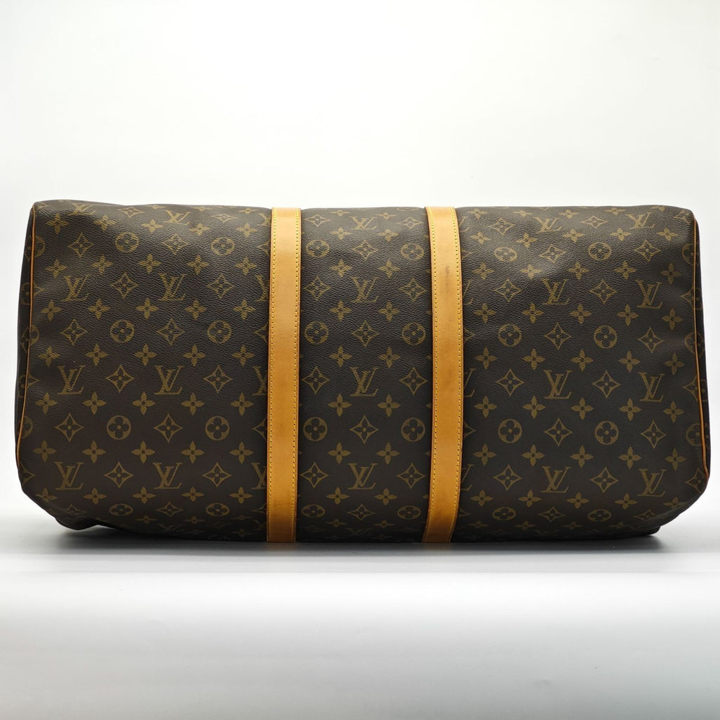 LOUIS VUITTON Keepall 55 M41424 Monogram Travel Boston Bag Brown Unisex