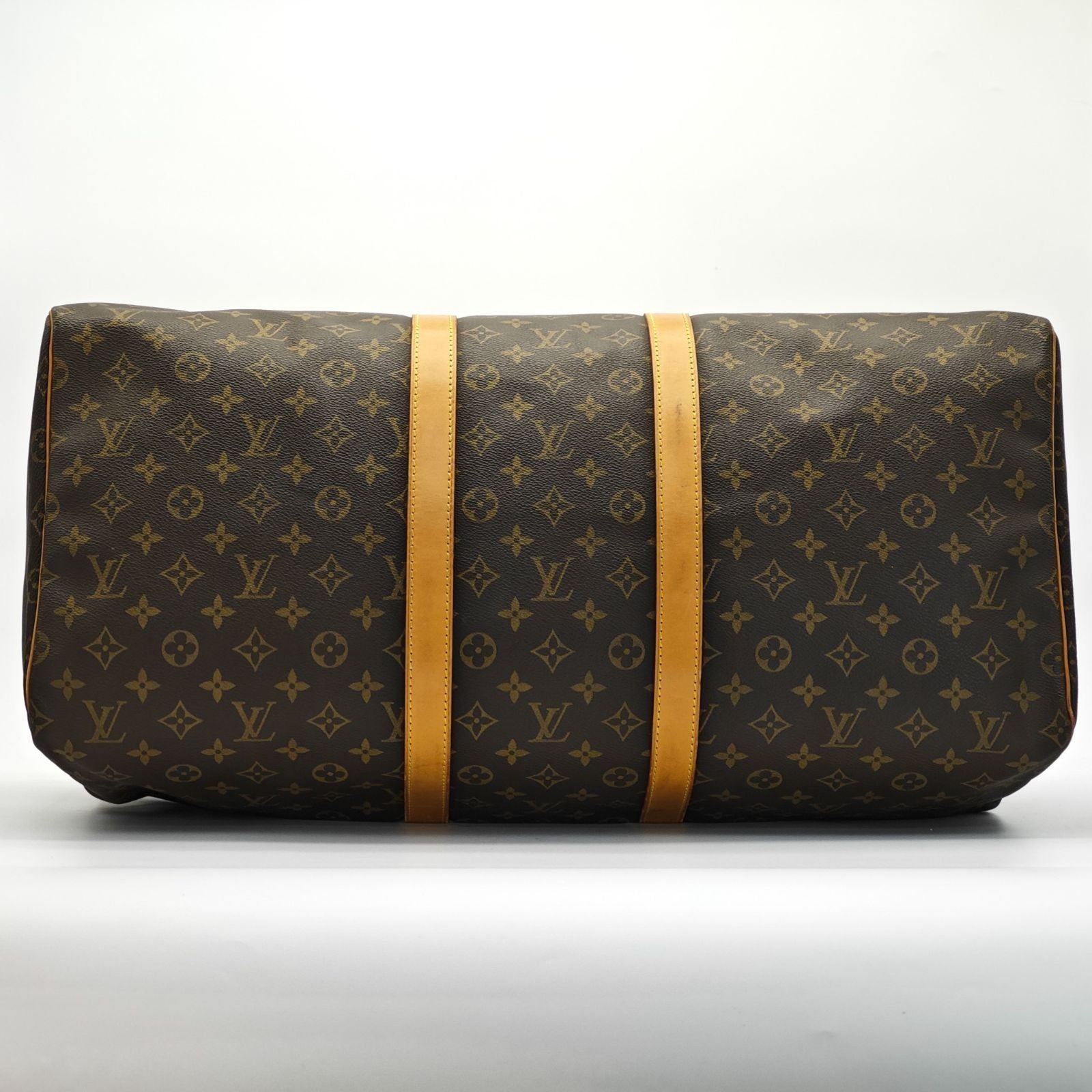 LOUIS VUITTON Keepall 55 M41424 Monogram Travel Boston Bag Brown Unisex