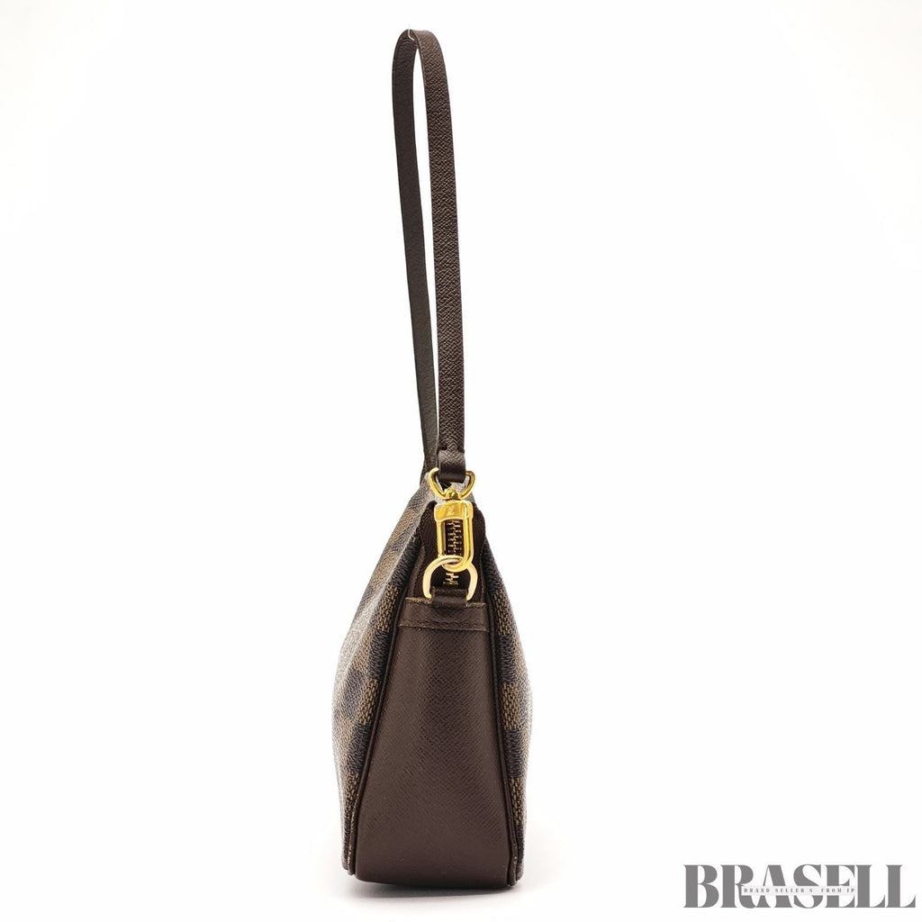 Louis Vuitton Trousse Makeup N51982 Handbag One Shoulder Damier Canvas Brown