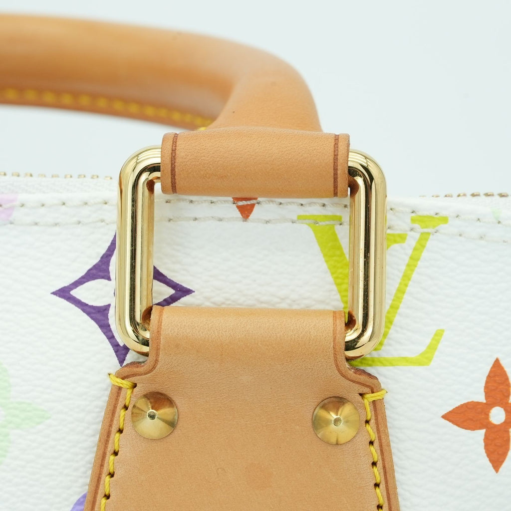 LOUIS VUITTON Multicolore Alma M40443 Handbag Blanc White Women's