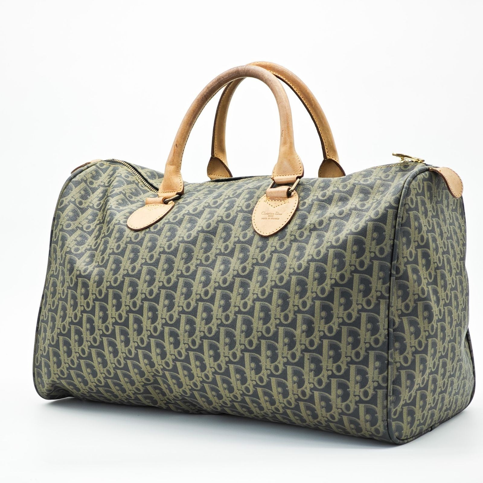 Dior Trotter Boston Bag Canvas Khaki Color Women’s Bag